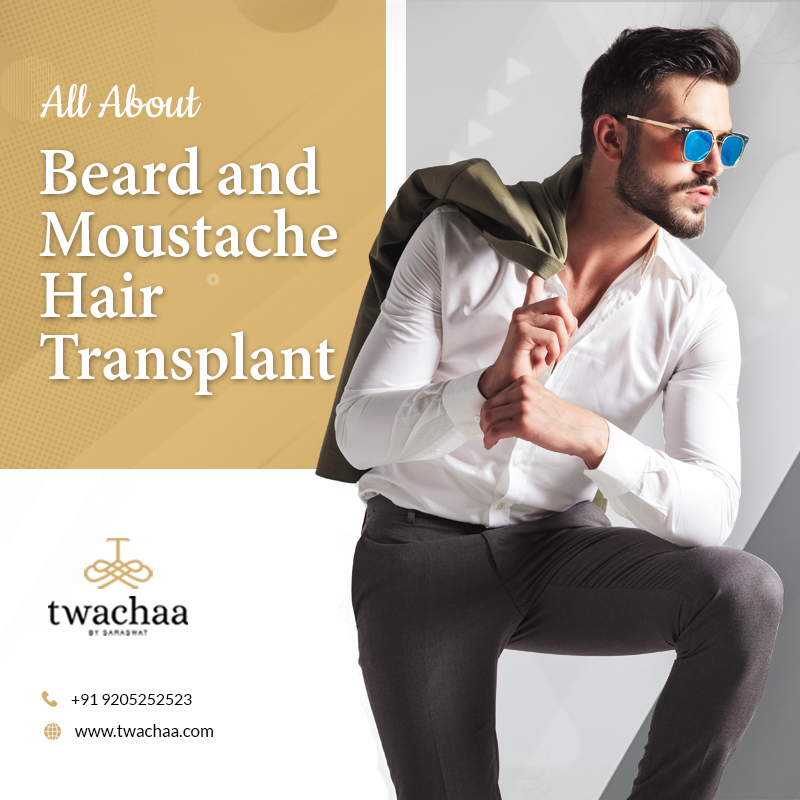 beard and moustache transplant in Faridabad
