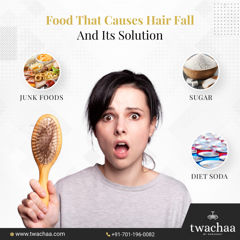 Food responsible for hair fall and Its Solution
